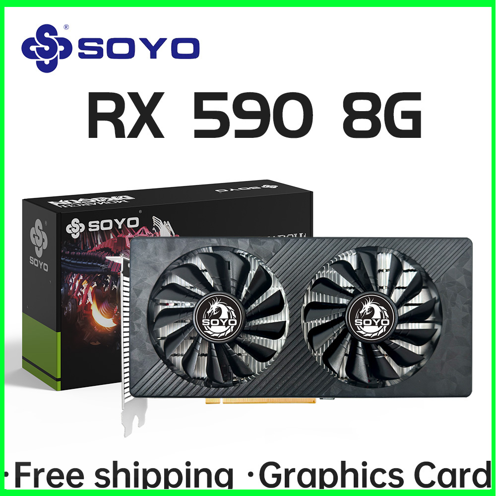 SOYO AMD RX 590 8GB Placa De V - đánh giá và giá Rtx 3070 8Gb Graphics Card