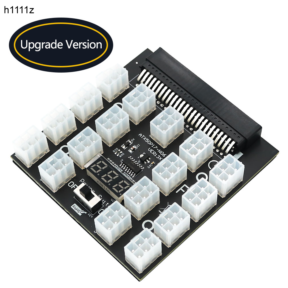PCI-E 12V 50Pin Để ATX 17 X 6P - đánh giá và giá 2400W Server Psu Breakout Board