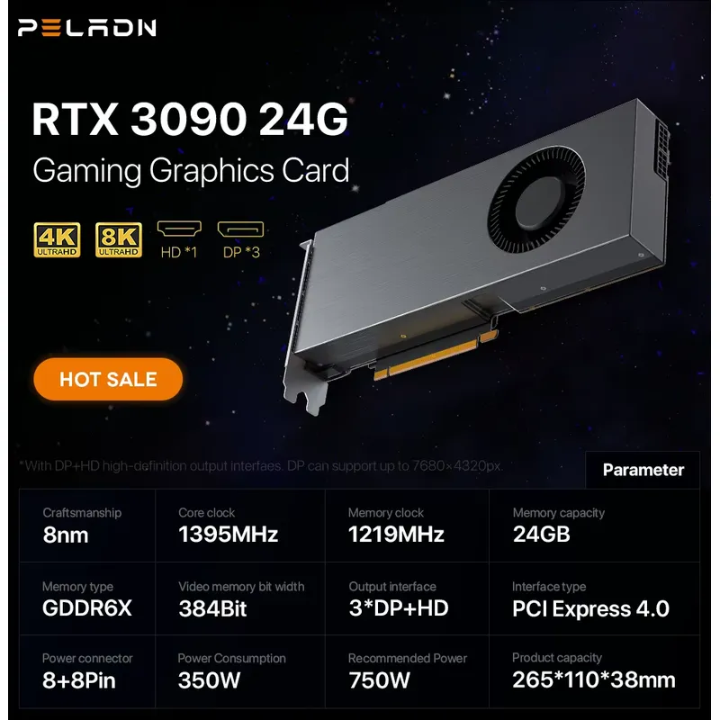 Hot Sale Low Price AI Server G - đánh giá và giá Rtx 3090 24Gb Graphics Card