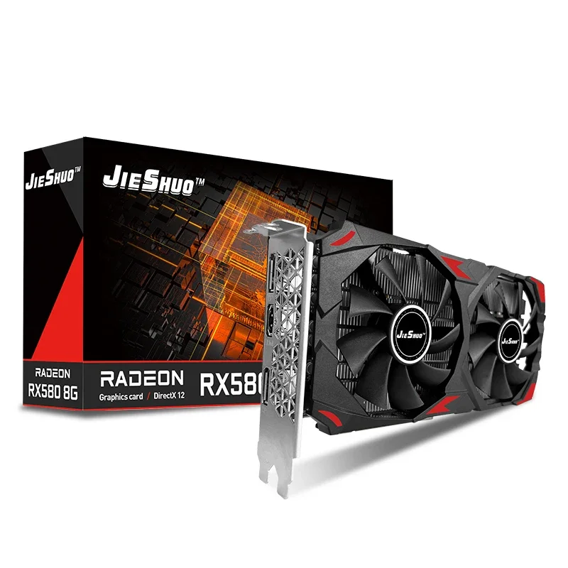 JIESHUO Graphics Cards AMD RX  - đánh giá và giá Rx 580 8Gb 2048Sp Gpu