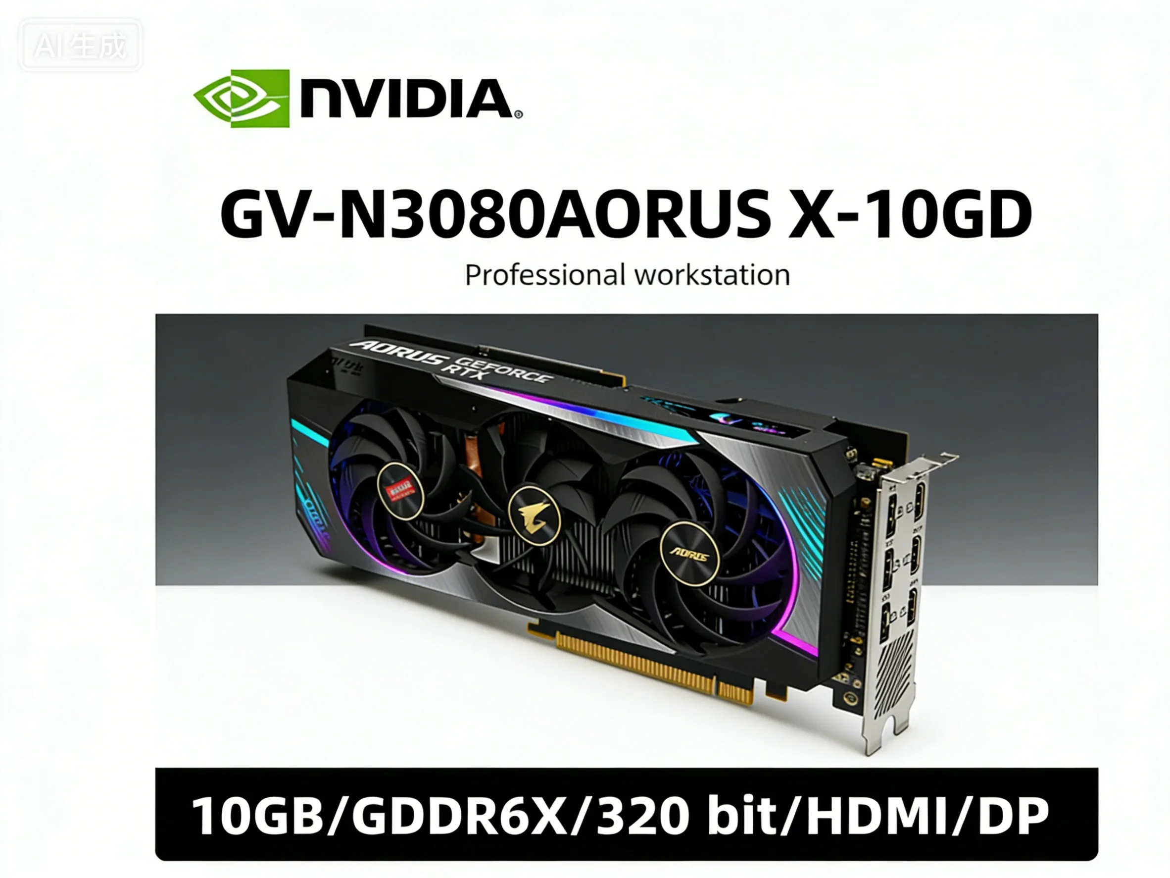 RTX 3080 GPU GIGABYTE GV-N3080 - đánh giá và giá Rtx 3080 10Gb Gpu