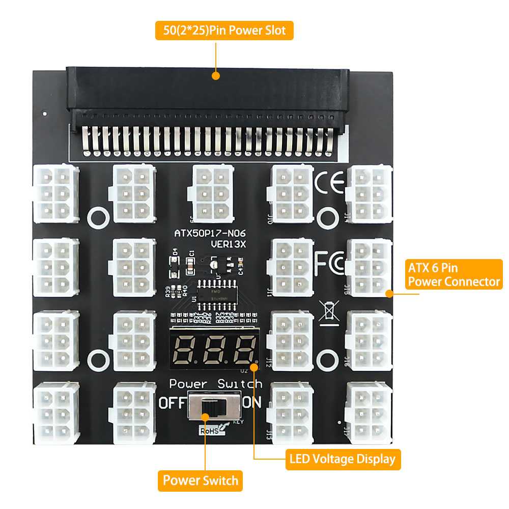 For DELL 750W 1100W 1600W 2000 - đánh giá và giá 2400W Server Psu Breakout Board