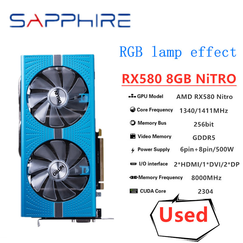 SAPPHIRE Original RX 580 8G NI - đánh giá và giá Rtx 3070 8Gb Graphics Card