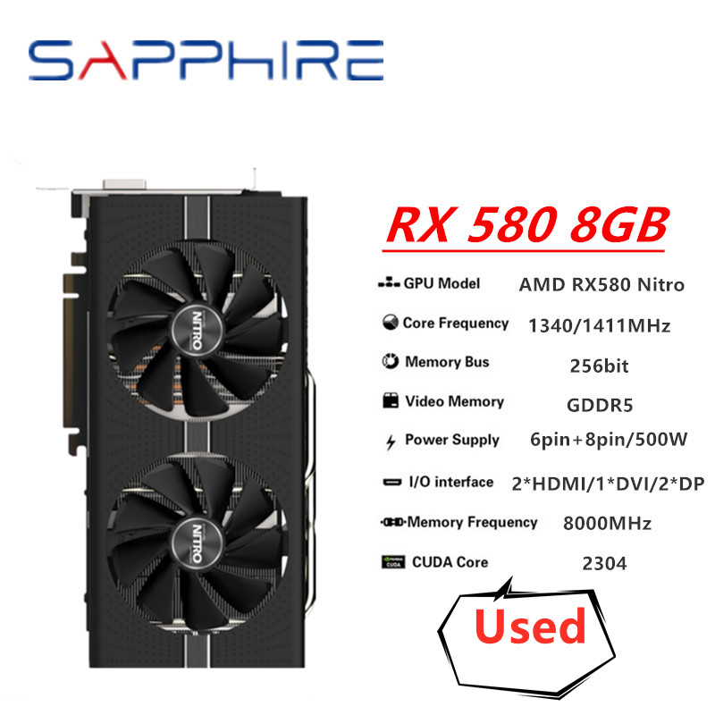 SAPPHIRE Original RX 580 8G NI - đánh giá và giá Rtx 3070 8Gb Graphics Card